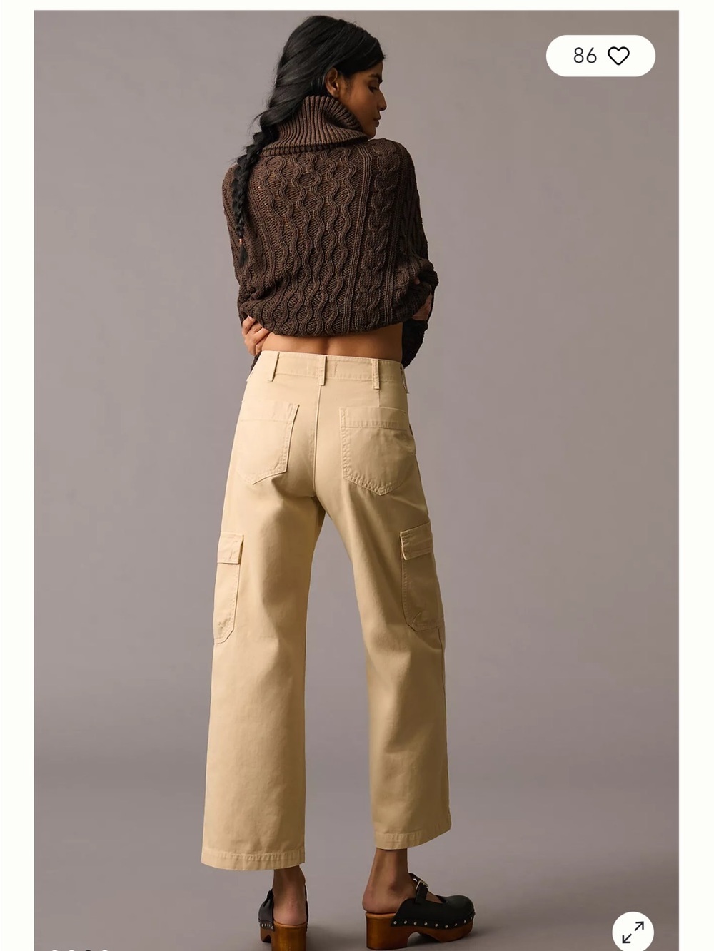 $249 NWT Velvet by Graham & Spencer Makayla Sanded Twill Cargo Pants brown sz 8 - Picture 3 of 12